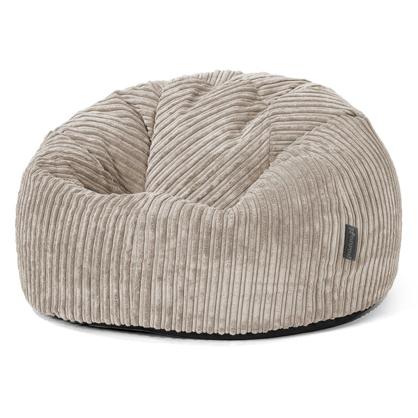 Pouf Poire Classique - Côtelé Vison 01