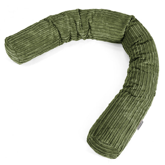 Traversin XXL - Côtelé Vert Forêt 01