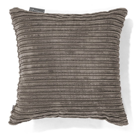 Coussin 47 x 47cm - Côtelé Anthracite 01