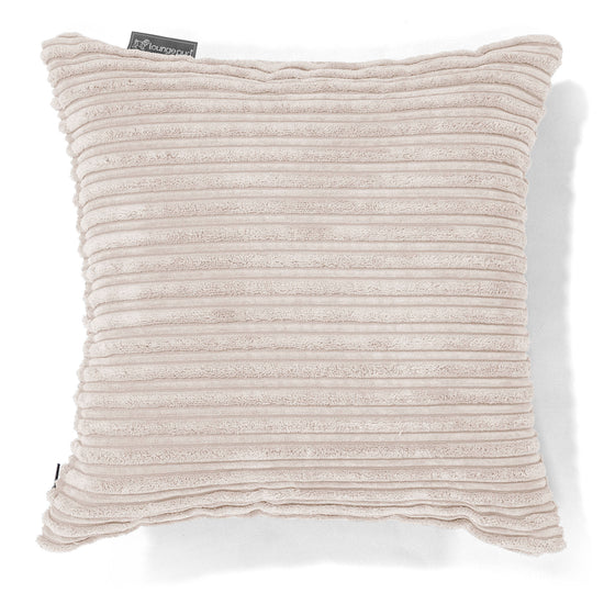 Coussin 47 x 47cm - Côtelé Ivoire 01