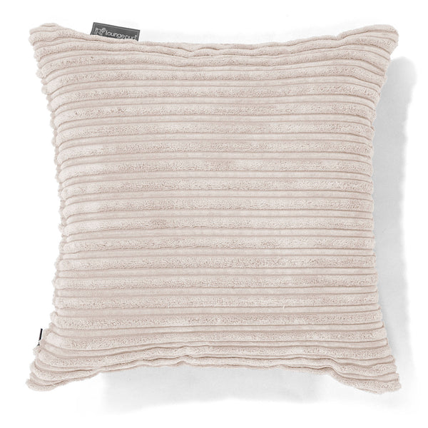 Coussin 47 x 47cm - Côtelé Ivoire 01