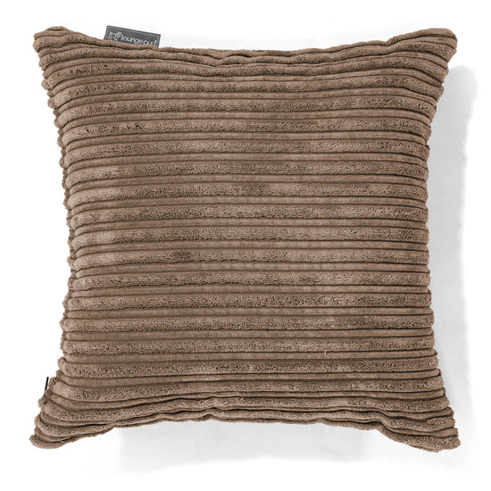 Coussin 47 x 47cm - Côtelé Moka 01