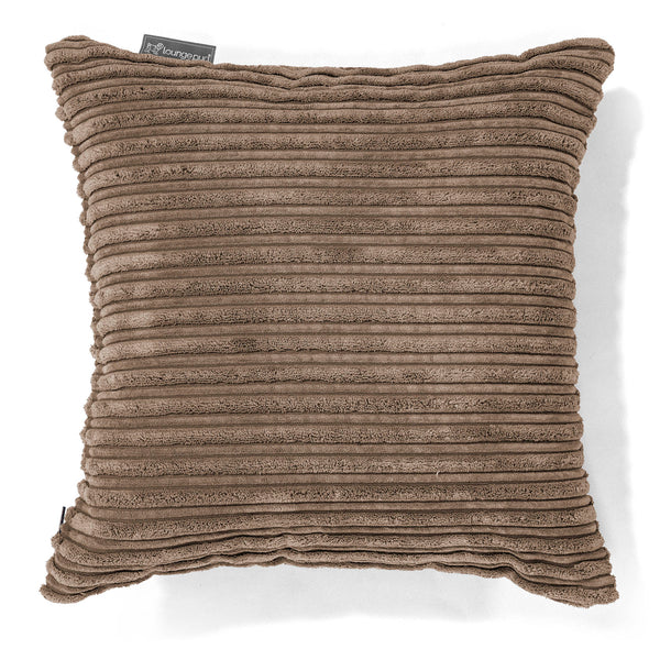 Coussin 47 x 47cm - Côtelé Moka 01