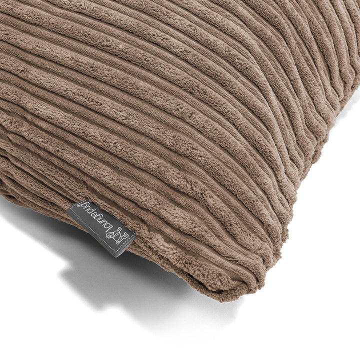 Coussin 47 x 47cm - Côtelé Moka 03