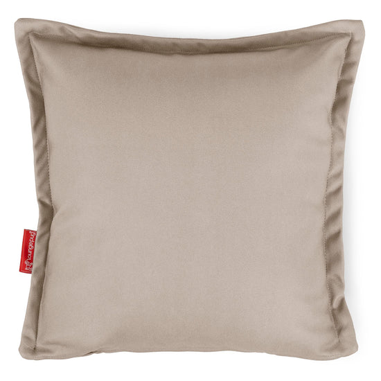 Housse de Coussin 47 x 47cm - Cuir Végan Ivoire 01