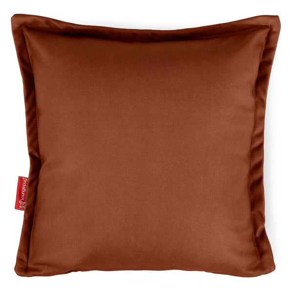 Housse de Coussin 47 x 47cm - Cuir Végan Marron 01