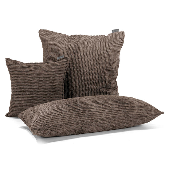 Coussin 47 x 47cm - Pompon Chocolat 04