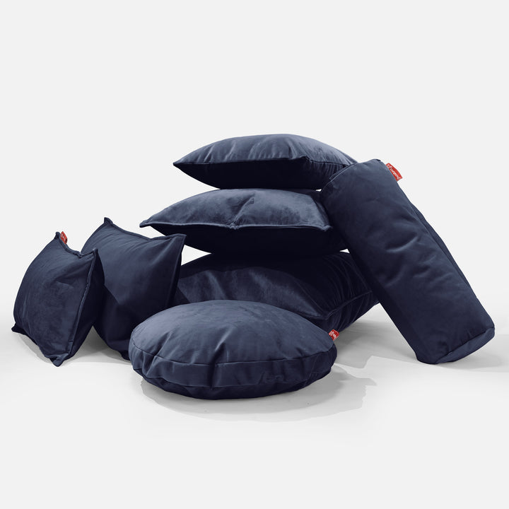 Coussin 47 x 47cm - Velours Bleu Marine 04