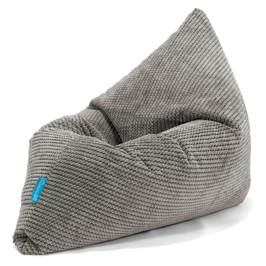 Coussin Pouf Enfant - Pompon Anthracite 03