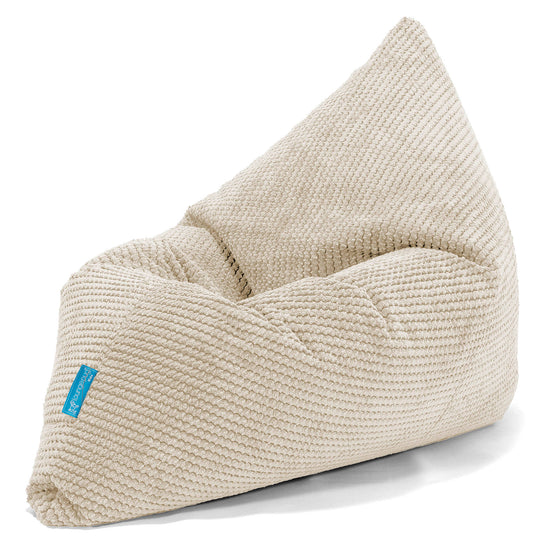Coussin Pouf Enfant - Pompon Crème 03