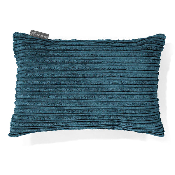 Coussin Rectangulaire 35 x 50cm - Côtelé Bleu Marine 01