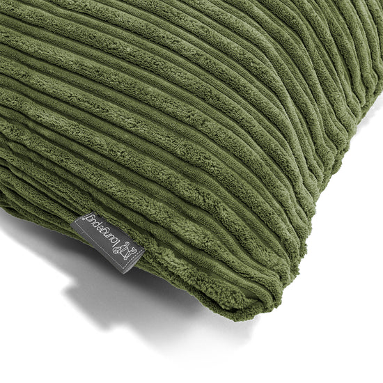 Housse de Coussin Rectangulaire 35 x 50cm - Côtelé Vert Forêt 02