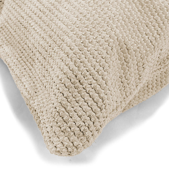 Coussin Rectangulaire 35 x 50cm - Pompon Crème 02