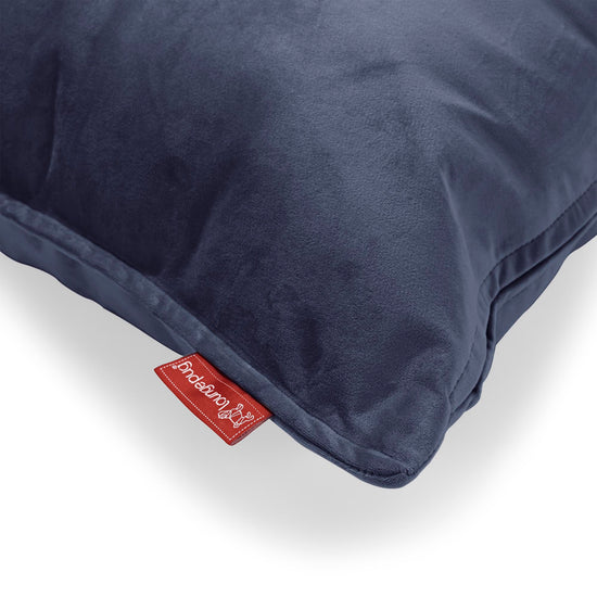 Coussin Rectangulaire 35 x 50cm - Velours Bleu Marine 02