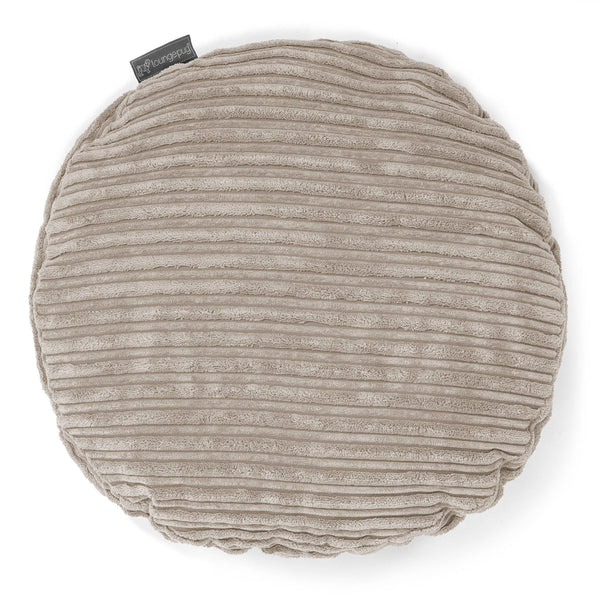 Coussin Rond 50cm - Côtelé Vison 01