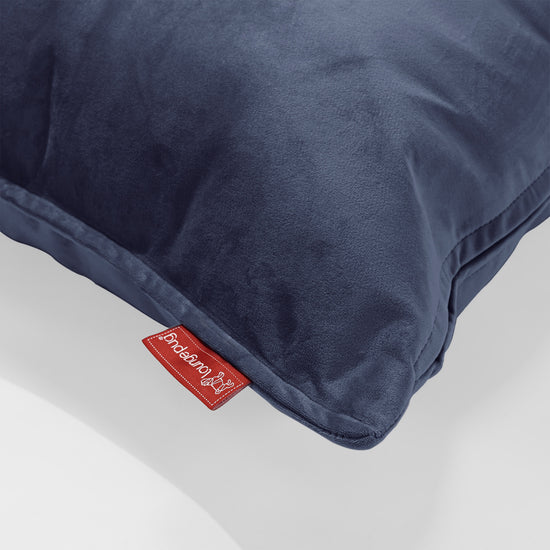 Coussin Rond 50cm - Velours Bleu Marine 02