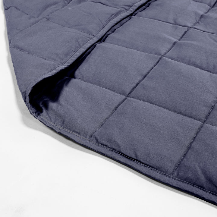 Couverture Lestée pour Adultes - Coton Bleu Foncé 02