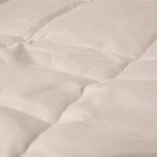 Couverture Lestée pour Adultes - Coton Crème / Vison 04