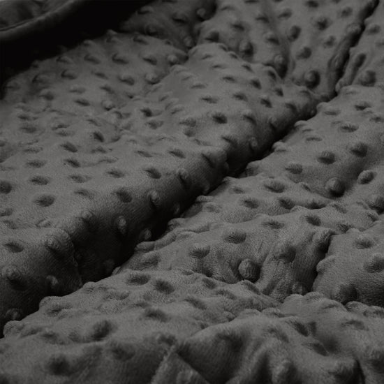 Couverture Lestée pour Adultes - Molleton Pointillé Gris 04