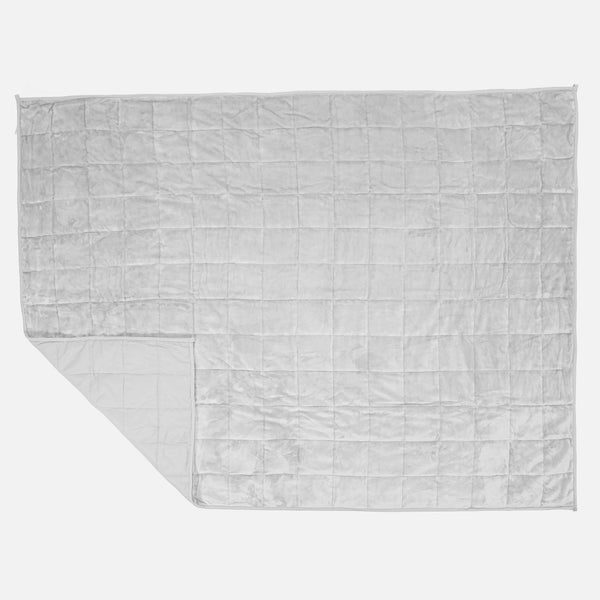 Couverture Lestée pour Adultes - Polaire sherpa Gris clair 01