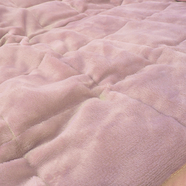 Couverture Lestée pour Adultes - Polaire sherpa Rose Pâle 04