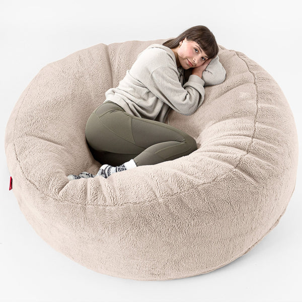 Canapé Pouf Géant Grande Mammouth - Fausse Fourrure Nounours Vison 01