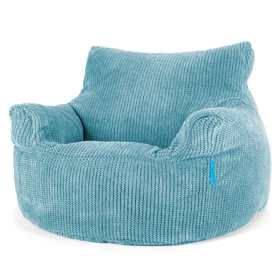 Fauteuil Pouf Enfant 3-8 ans - Pompon Mer Égée 01