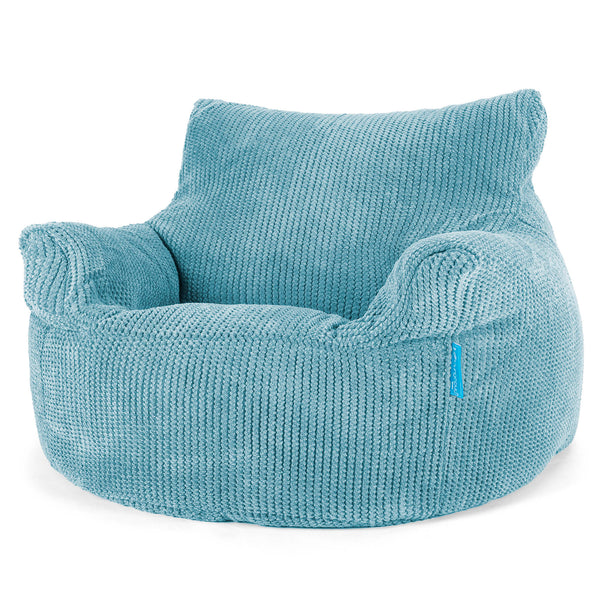 Fauteuil Pouf Enfant 3-8 ans - Pompon Mer Égée 01