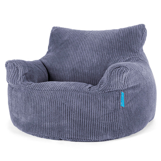 Fauteuil Pouf Enfant 3-8 ans - Pompon Violet 01