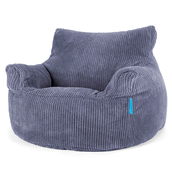Fauteuil Pouf Enfant 3-8 ans - Pompon Violet 01