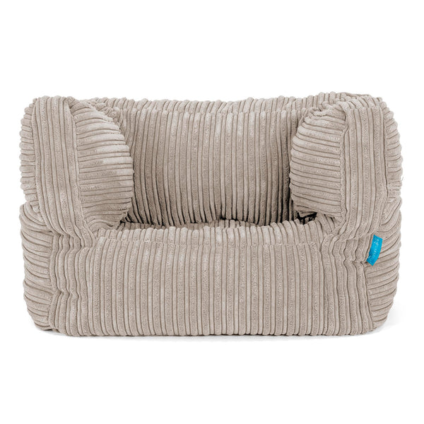 Fauteuil Pouf Albert pour Enfant 1-5 ans - Côtelé Vison 01
