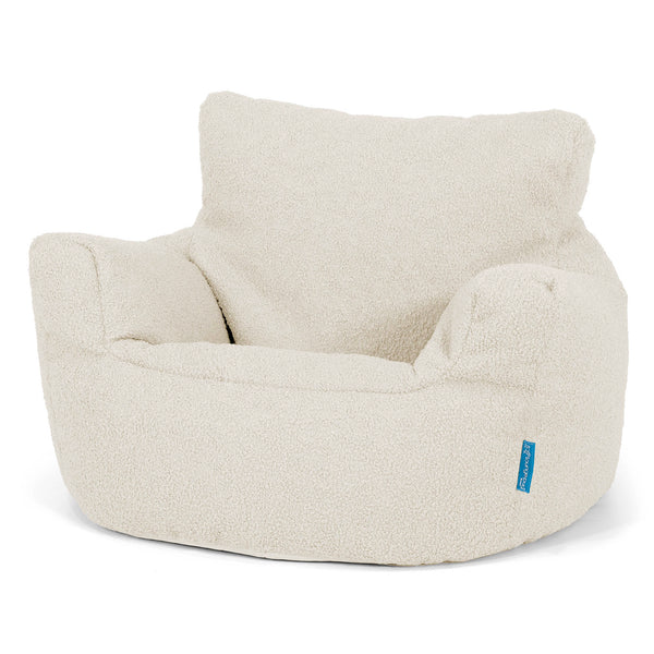 Fauteuil Pouf Bambin 1-3 ans - Bouclé Ivoire 01
