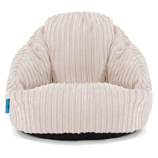 Pouf Chaise Bubble pour Enfants 1-3 ans - Côtelé Ivoire 01