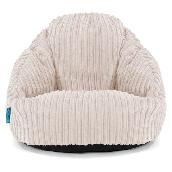 Pouf Chaise Bubble pour Enfants 1-3 ans - Côtelé Ivoire 01