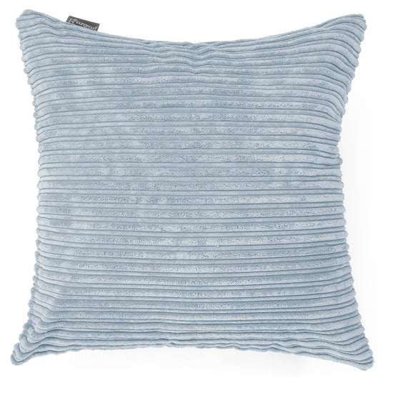 Grand Coussin 70 x 70cm - Côtelé Bébé Bleu 01