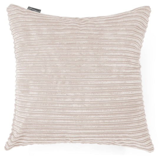 Grand Coussin 70 x 70cm - Côtelé Ivoire 01