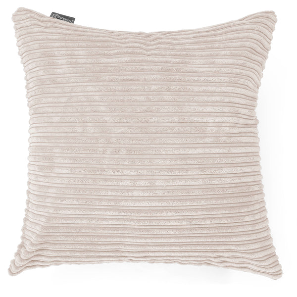 Grand Coussin 70 x 70cm - Côtelé Ivoire 01