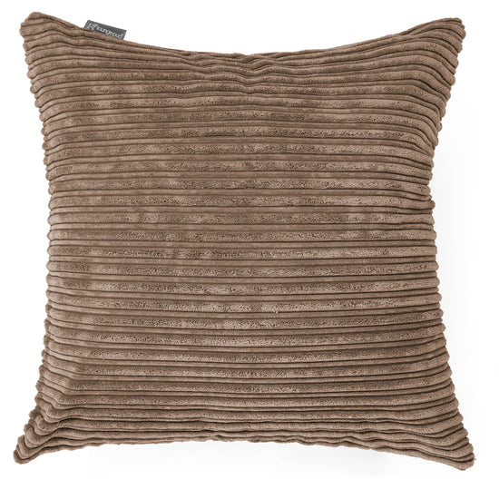 Grand Coussin 70 x 70cm - Côtelé Moka 01