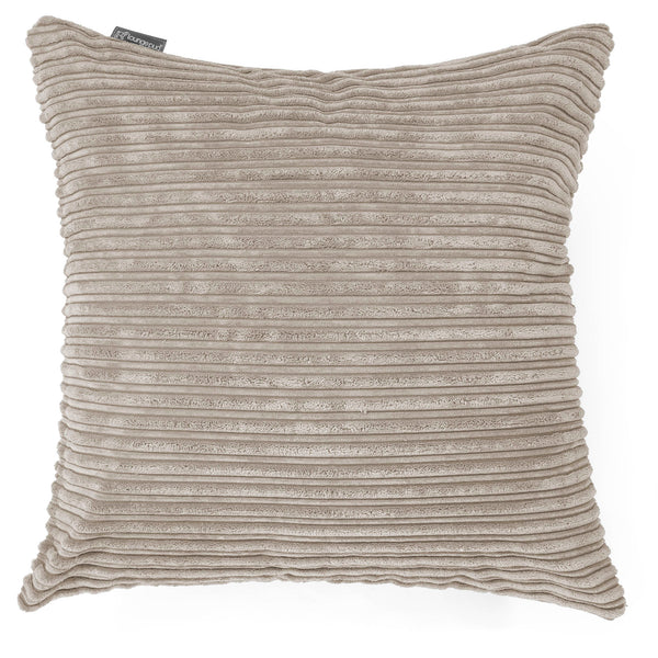 Grand Coussin 70 x 70cm - Côtelé Vison 01