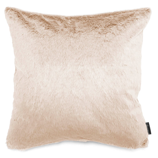 Grand Coussin 70 x 70cm - Fausse Fourrure Lapin Blanc 01