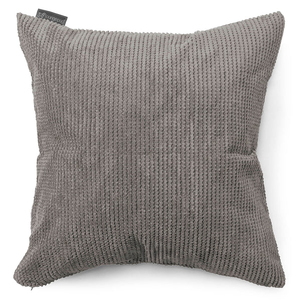 Grand Coussin 70 x 70cm - Pompon Anthracite 01