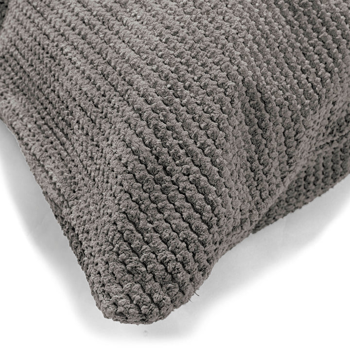Grand Coussin 70 x 70cm - Pompon Anthracite 03