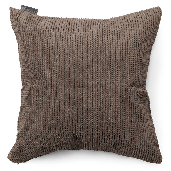 Grand Coussin 70 x 70cm - Pompon Chocolat 01