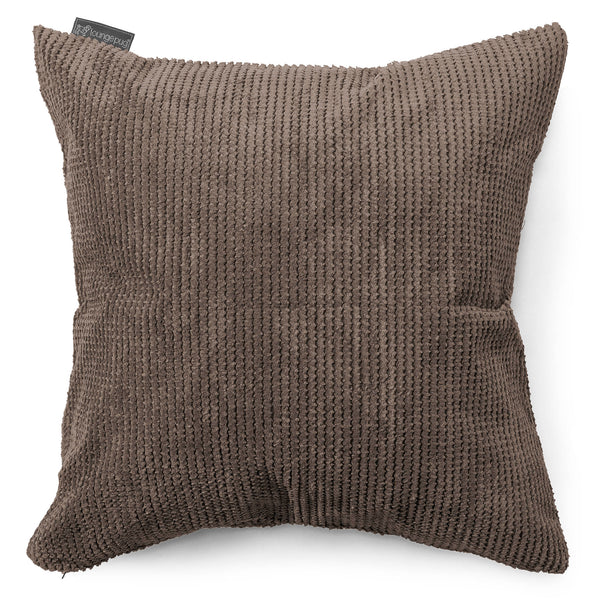 Grand Coussin 70 x 70cm - Pompon Chocolat 01