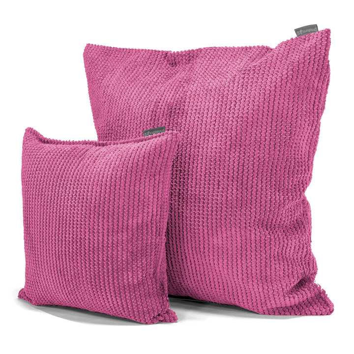 Grand Coussin 70 x 70cm - Pompon Rose 02