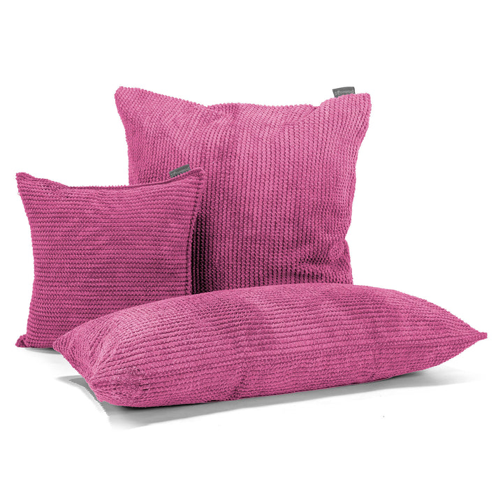 Grand Coussin 70 x 70cm - Pompon Rose 04