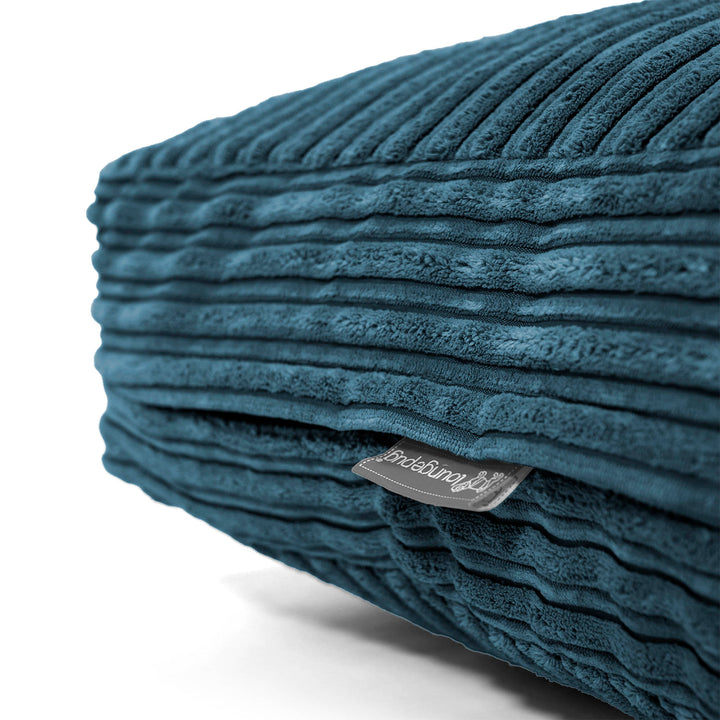 Grand Coussin de Sol - Côtelé Bleu Marine 02