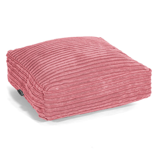 Grand Coussin de Sol - Côtelé Corail 01