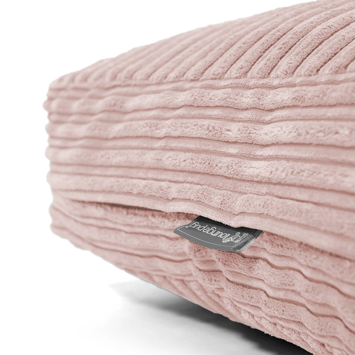 Grand Coussin de Sol - Côtelé Rose 02