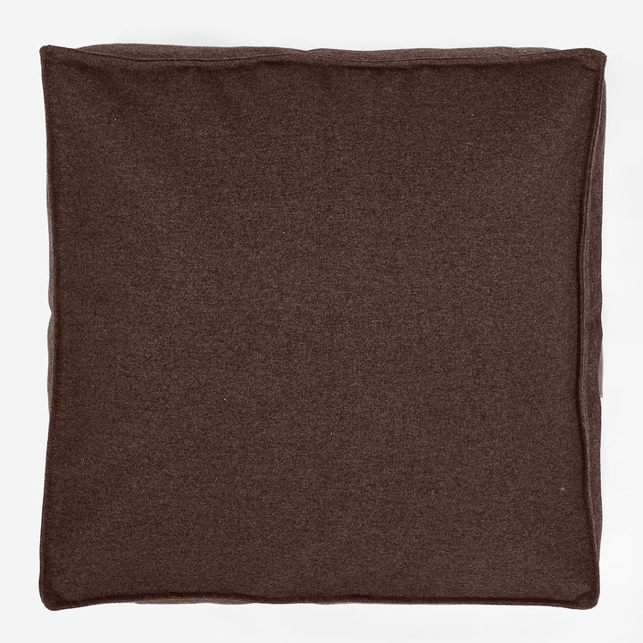 Grand Coussin de Sol - Interalli Laine Marron 03